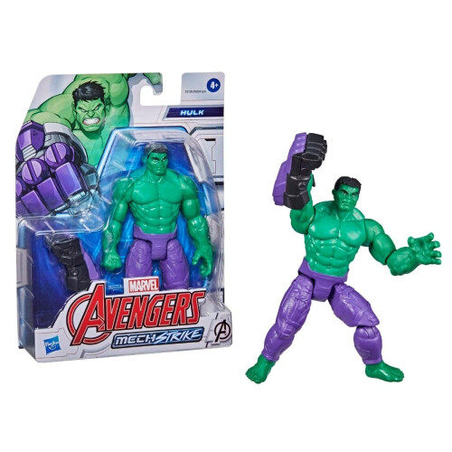 Avengers Avengers Marvel Mech Strike 15cm Action Figure Toy Hulk με Συμβατό Αξεσουάρ Μάχης, για Παιδιά 4+ 2