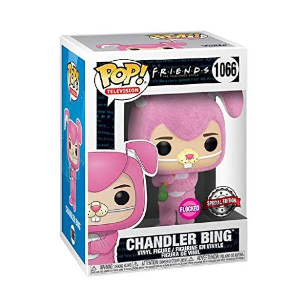 Funko Pop! TV: Friends Chandler Bing as Bunny Flocked Exclusive Vinyl