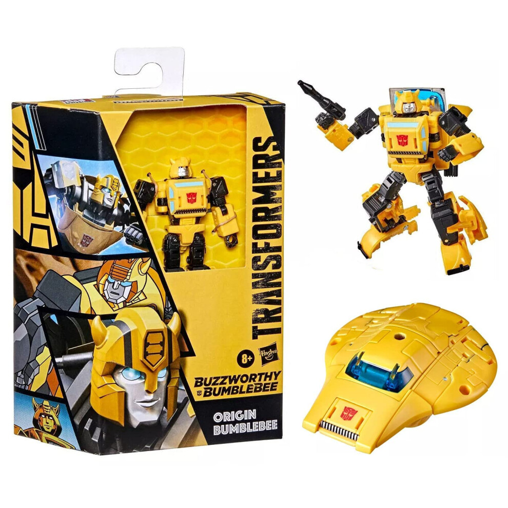 Transformers Buzzworthy Bumblebee War for Cybertron Deluxe Origin Bumb