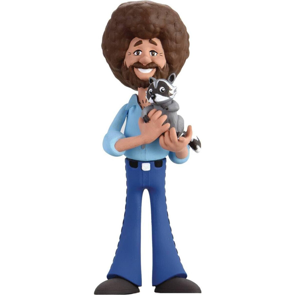 NECA Toony Classics: Bob Ross with Raccoon 6-Inch Action Figure