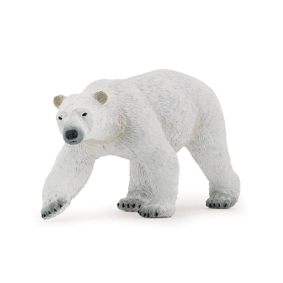 Papo -hand-painted - figurine -Wild animal kingdom - Polar Bear -50142