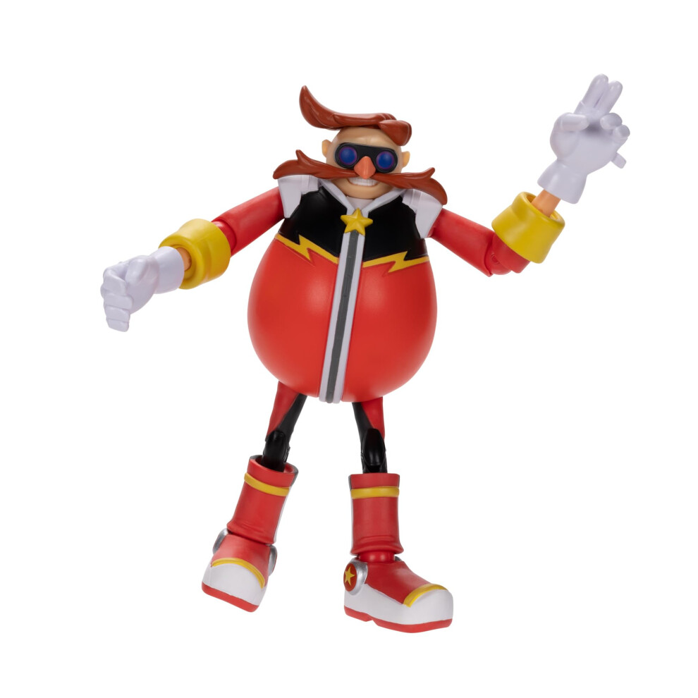 New Sonic The Hedgehog Sonic Prime 5"" Articulated Action Figure - Mr. Dr. Eggman