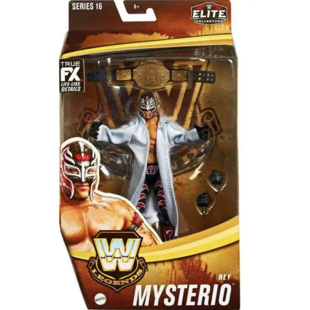 WWE Rey Mysterio Elite Collection True FX Series 16 Legends Action Fig