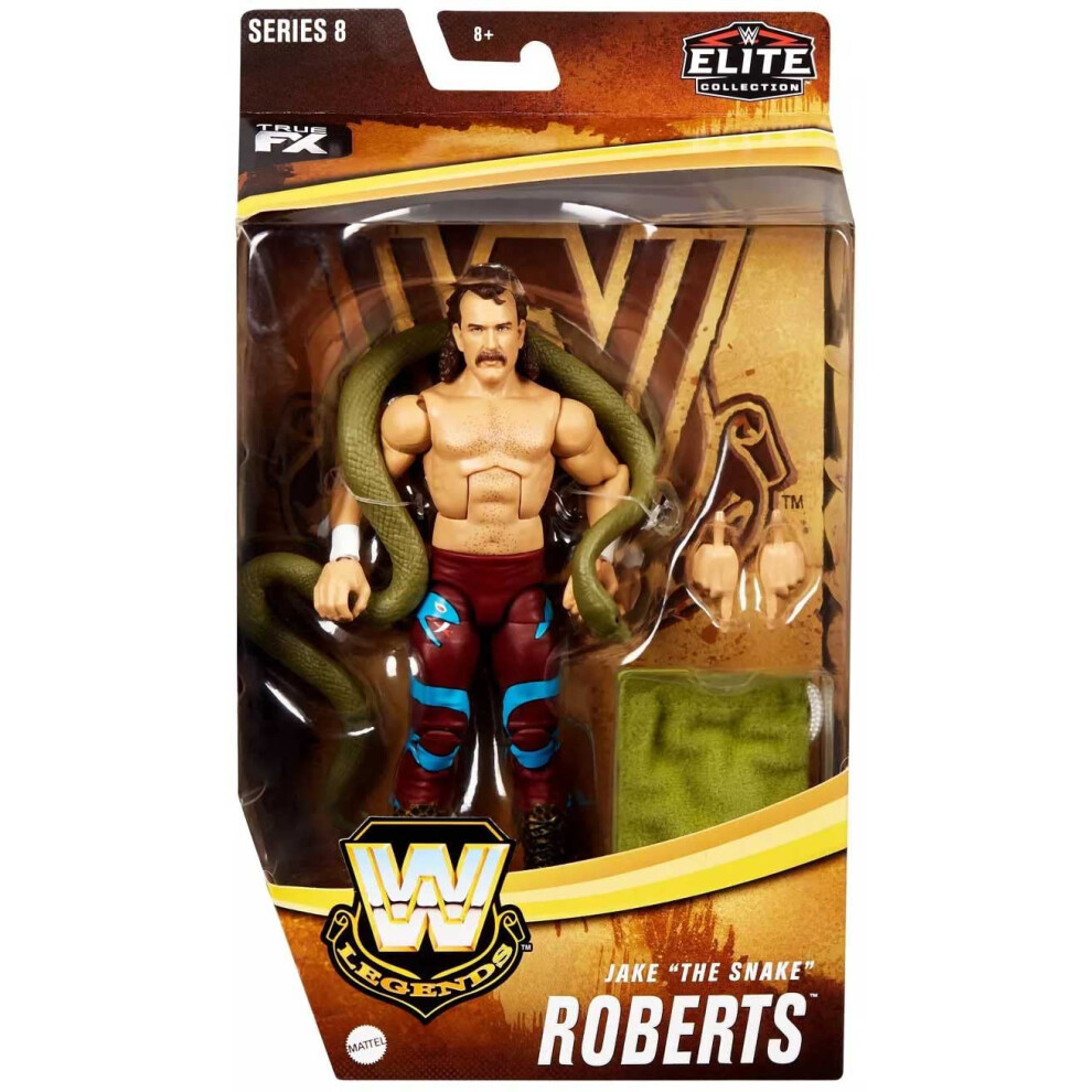 WWE Legends Jake The Snake Roberts Elite Collection Action Figure Excl