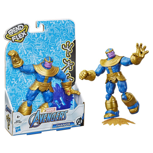 Marvel Marvel Avengers E8344 Bend and Flex Action  6-Inch Flexible Thanos Fig 1