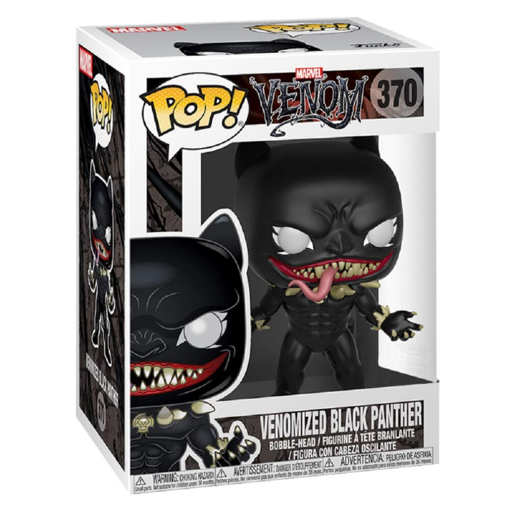 Funko Pop Marvel: Venom - Venomized Black Panther Collectible Figure