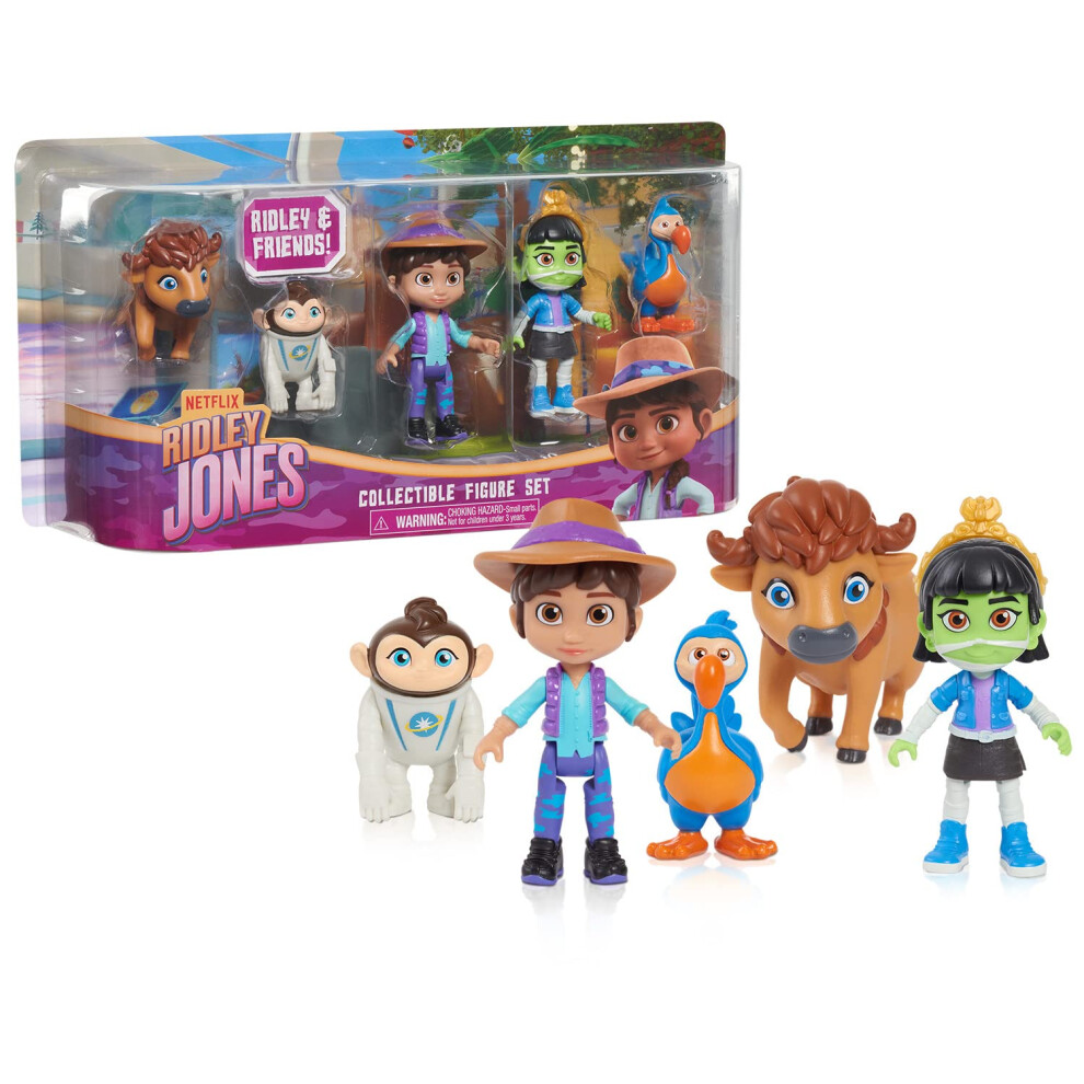 Netflix Ridley Jones Collectible Figure Set  5-Pack of Ridley Jones an