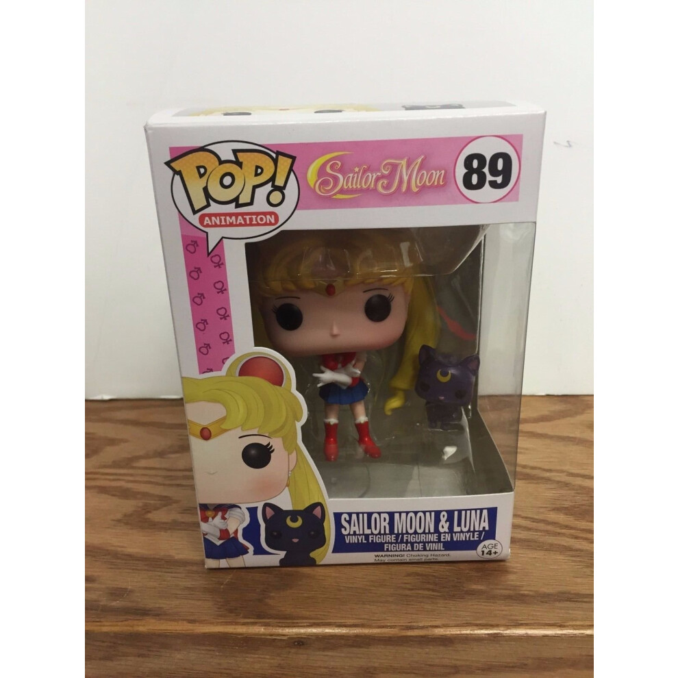 Funko POP Anime: Sailor Moon with Luna Action Figure