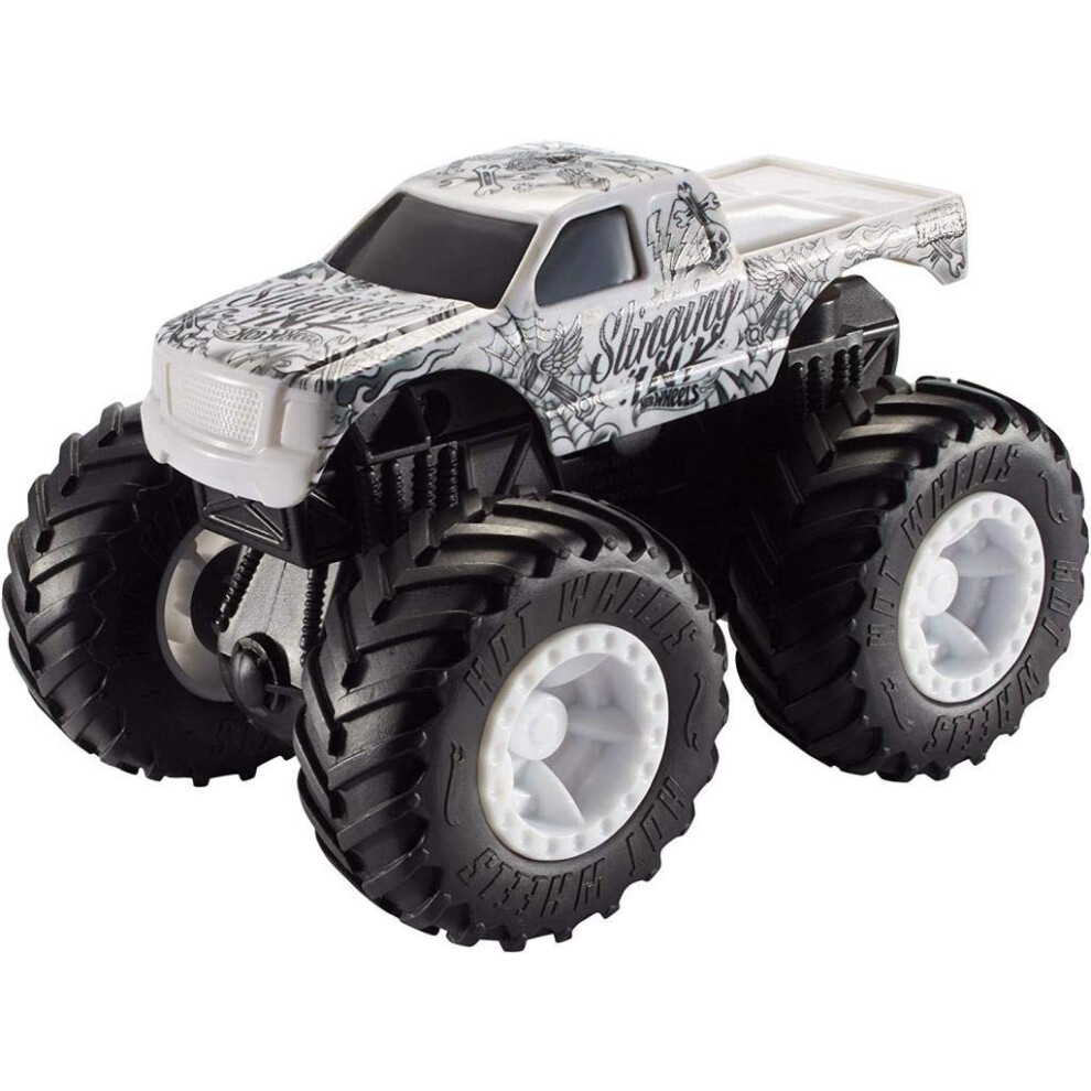 Hot Wheels Monster Trucks Rev Tredz Toy Vehicle  Multicolor