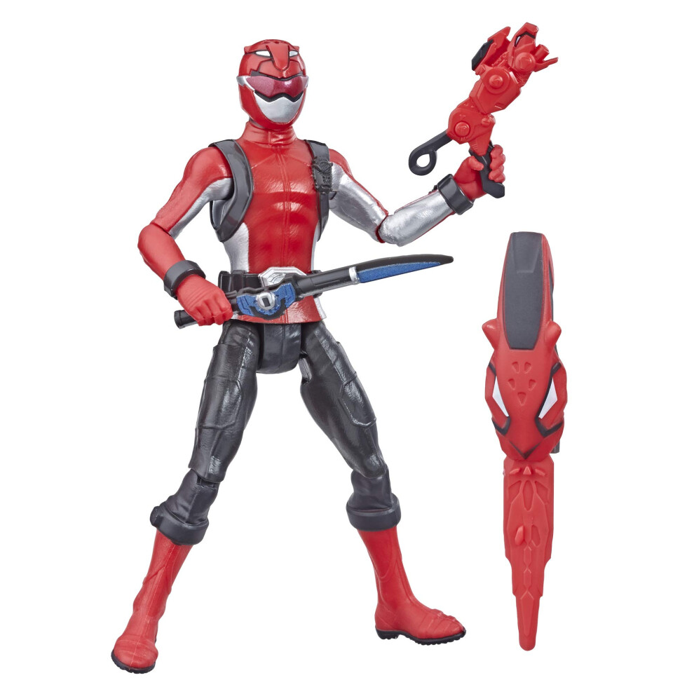 Power Rangers Beast Morphers Red Ranger 6"" Action Figure Toy Inspired