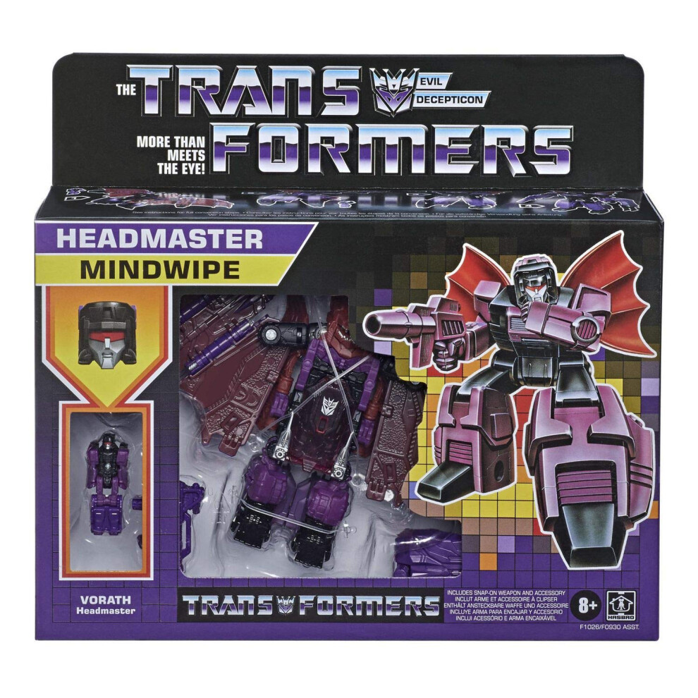 Transformers 2021 Modern Figure in Retro Packaging Decepticon Headmast