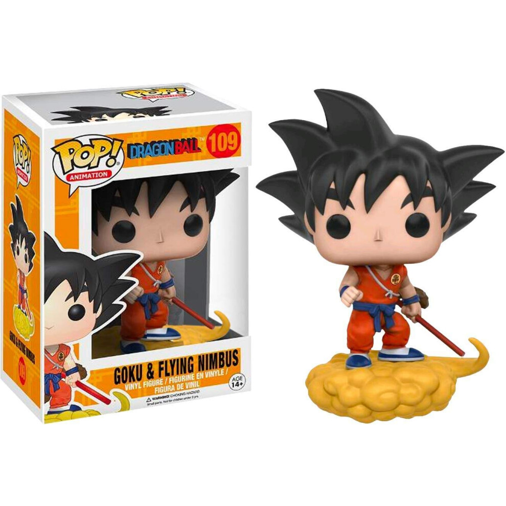 Funko Pop Animation Dragonball Orange Suit Goku and Flying Nimbus Excl