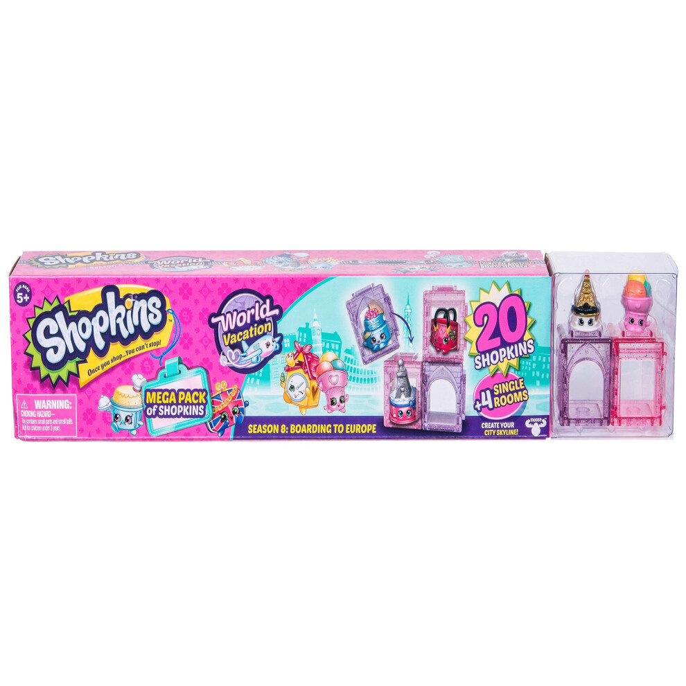 Shopkins World Vacation (Europe) -Mega Pack