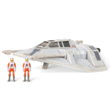 STAR WARS Micro Galaxy Squadron Luke Skywalker Snowspeeder - Veicolo di classe Starfighter da 5 pollici con due accessori per microfigure da 1 po