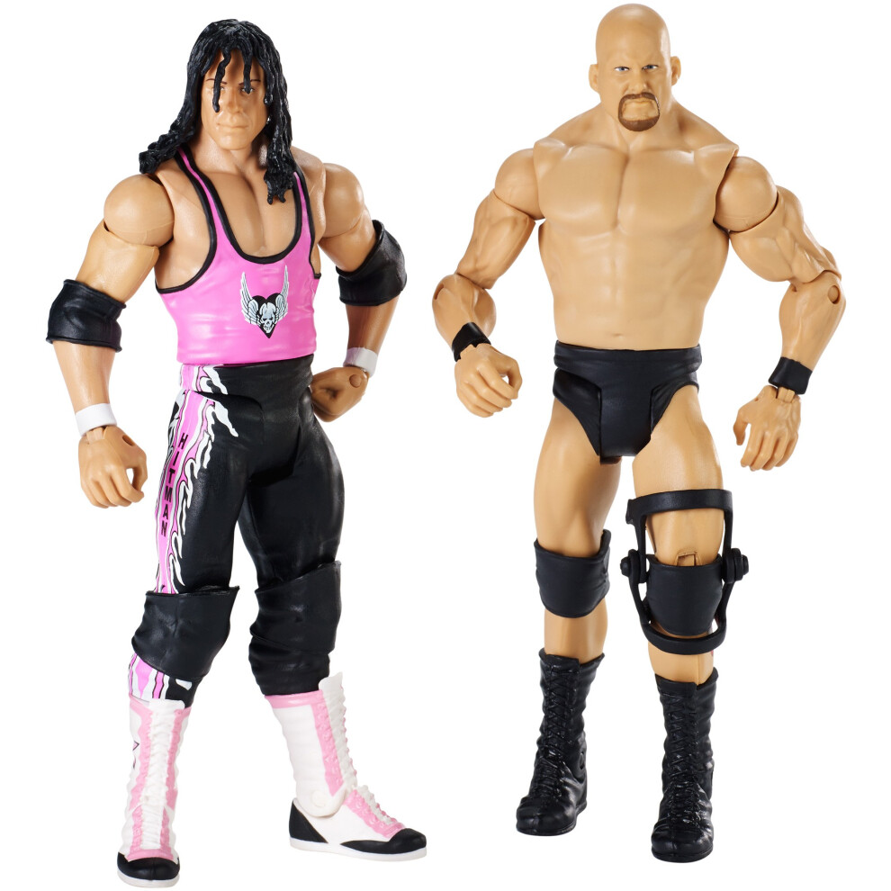 WWE MATTEL Wrestlemania 32 Steve Austin and Bret Figure (2 Pack)