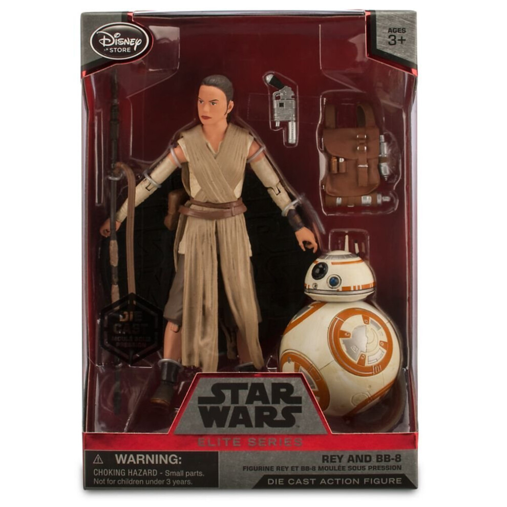 Rey and BB-8 Elite Series Die Cast Action Figures - 6'' - Star Wars: T