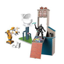 Fortnite FNT0990 Micro Legendary Series Flush Factory - Playset, Accessoires & 2.5-Inch Skull Trooper