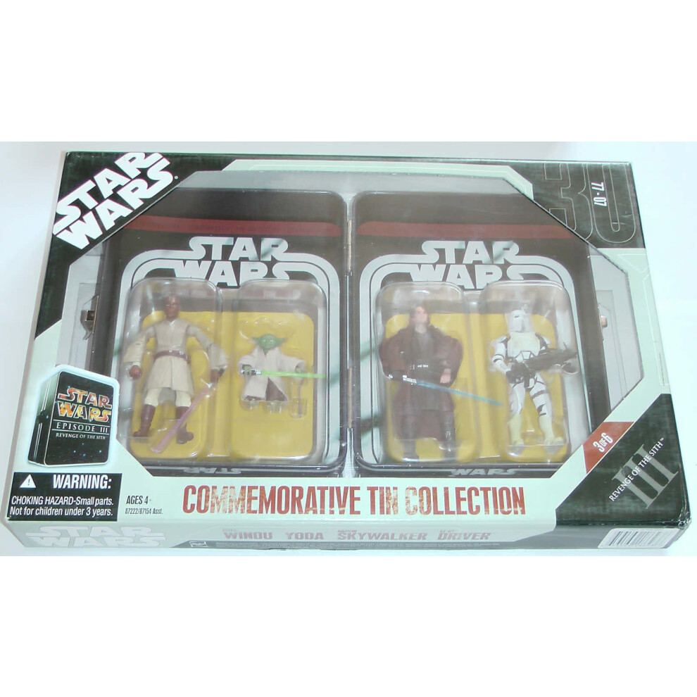 Hasbro Star Wars Episode III 3 Collectible Tin Action Figure Set REVEN