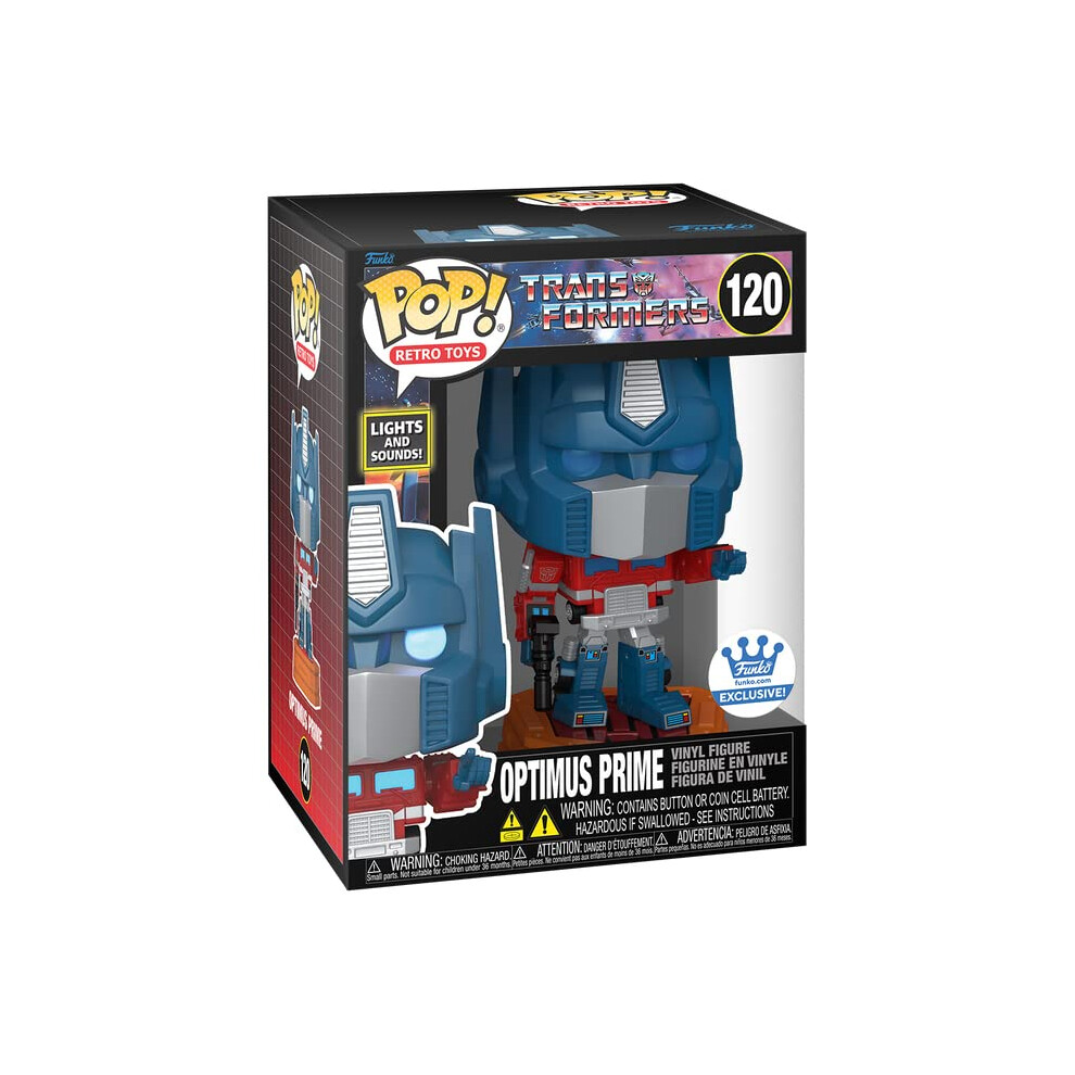 Funko Pop! Lights and Sounds Optimus Prime Exclusive 6.75 inches