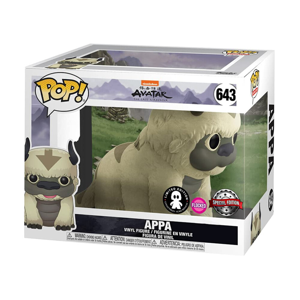 Funko Pop! Avatar The Last Airbender Appa 6 inch Flocked Exclusive Vin