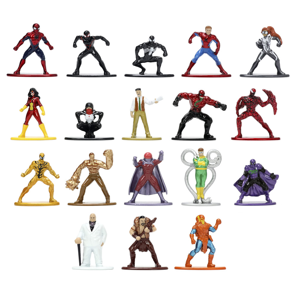 Jada Toys Marvel Spider-Man 18-Pack Series 8 Die-cast Figures  Toys fo