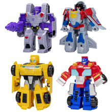 Transformers Toys Heroes vs Villains 4-Pack Autobot and Decepticon 4.