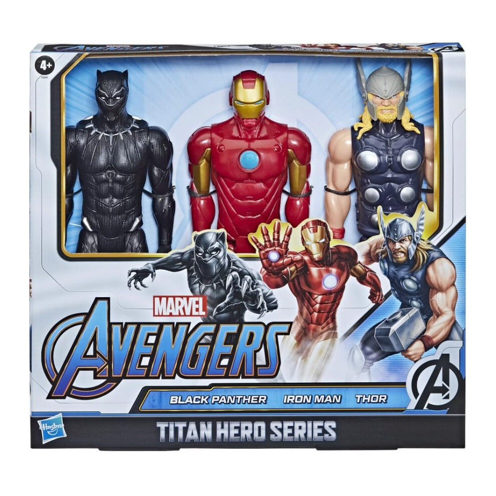 Marvel Avengers Titan Hero Series Black Panther Thor Iron Man