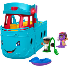 Fisher-Price Little People Travel Together Friend Ship Music Toy - Interaktivt lekset för småbarns strandäventyr