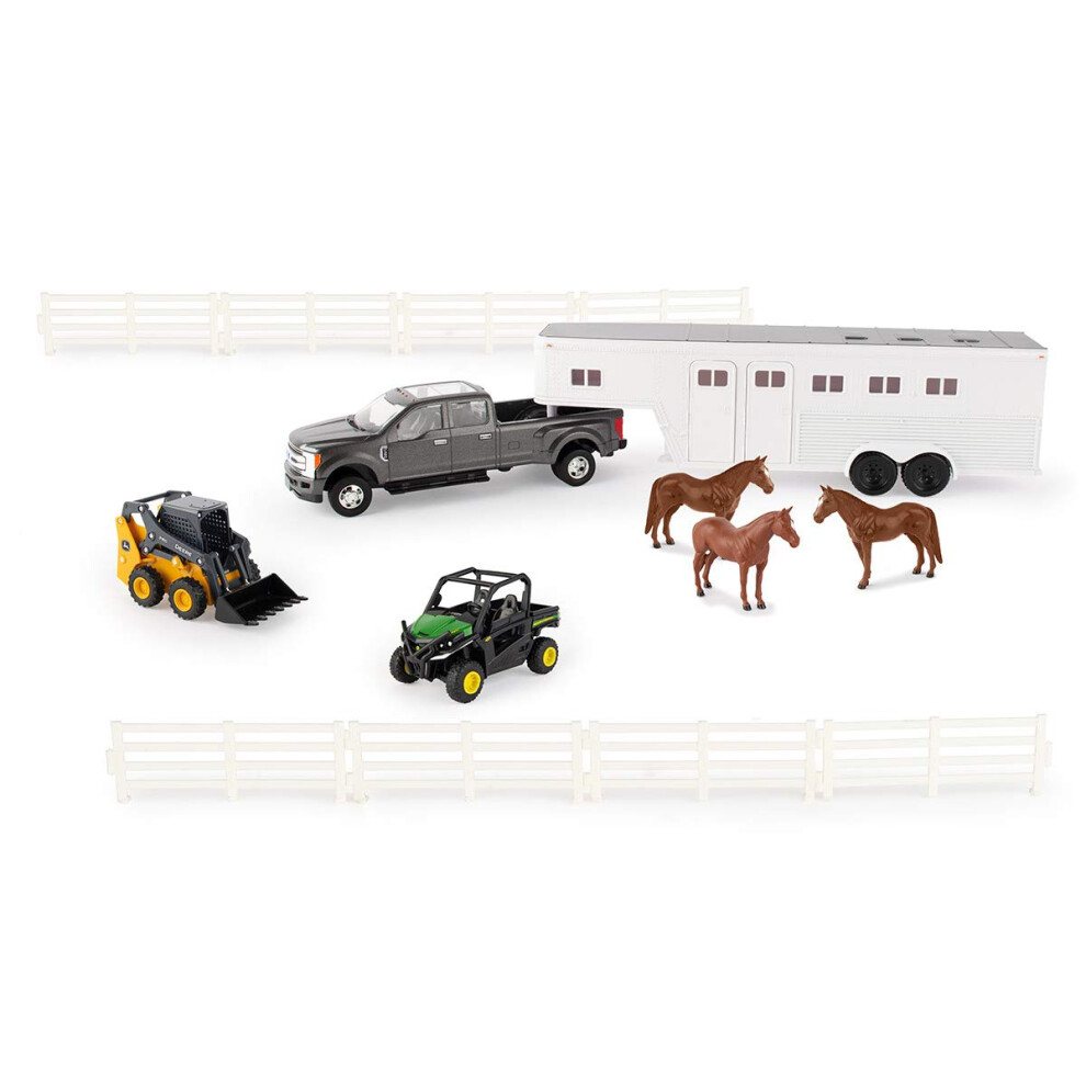 John Deere Tomy 1/32 Hobby Set with Horses