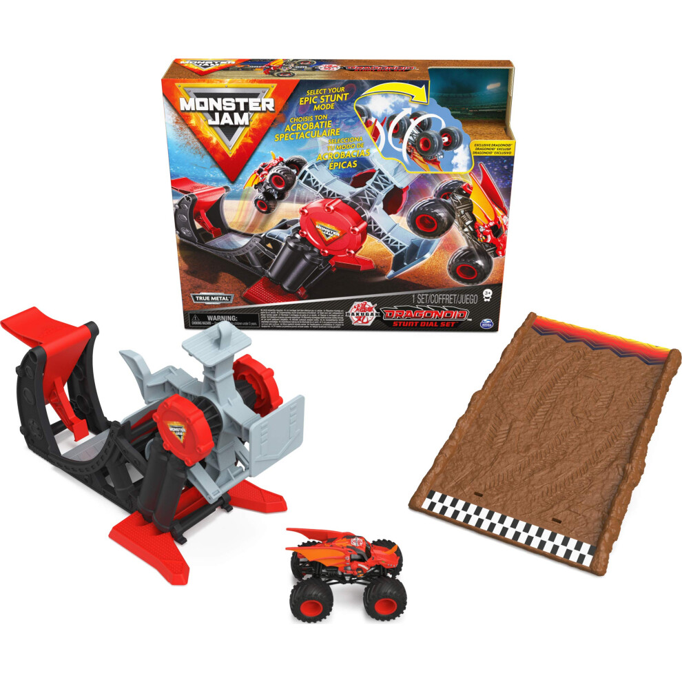 Monster Jam  Official Bakugan Dragonoid Stunt Dial Playset with Exclus