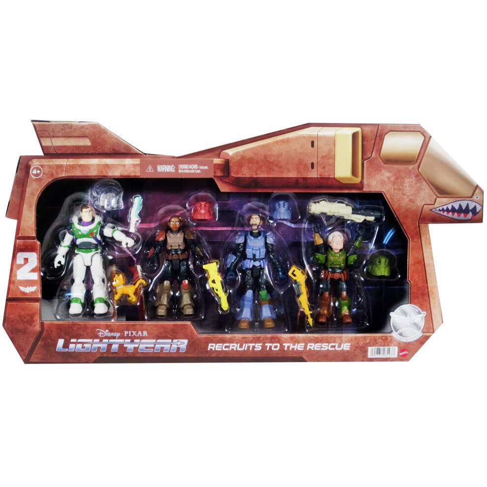 Mattel Disney and Pixar Lightyear Recruits to The Rescue 4 Pack 5 Inch