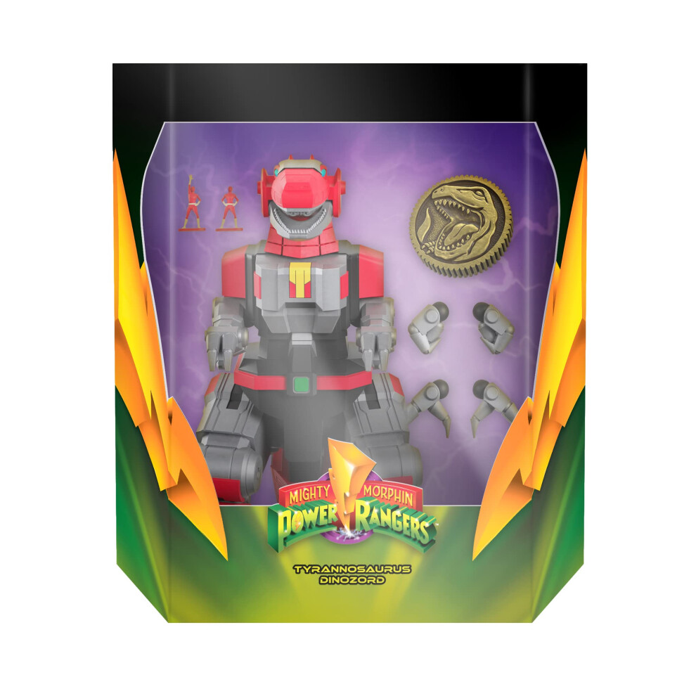 Photos - Action Figures / Transformers Power Super7 ULTIMATES! Mighty Morphin  Rangers Tyrannosaurus Dinozord DE-POWRW01-TYD 