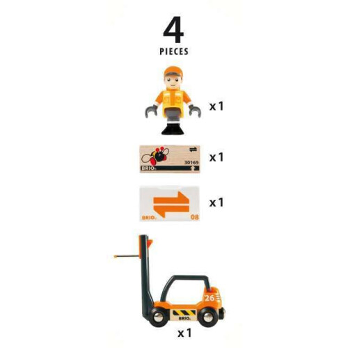 Brio BRIO World 33573 - Ξύλινο Σετ Φορτωτή Τρένου - Διαδραστικό Παιχνίδι για Μικρούς 2