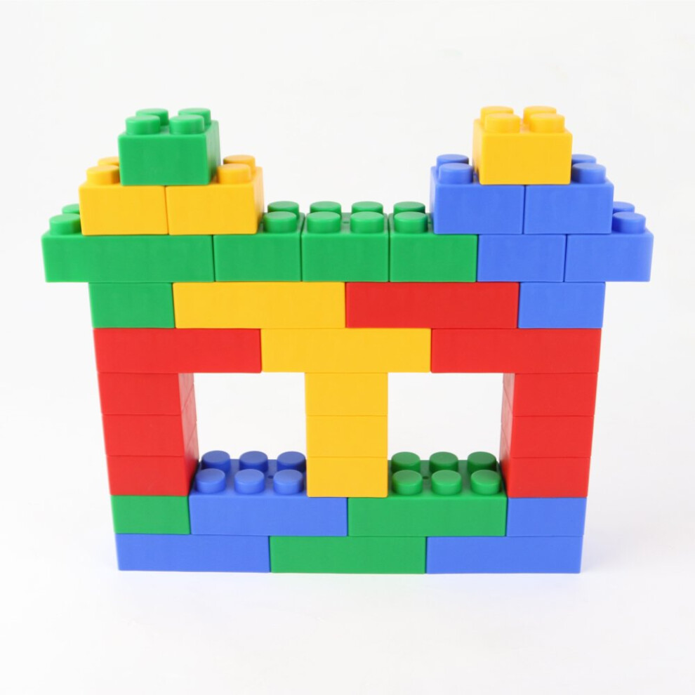 UNiPLAY Plump Soft Building Blocks - 12-Piece Jumbo Stacking Multicolo