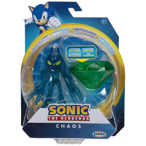 Sonic The Hedgehog Sonic The Hedgehog 4-tums Chaos Actionfigur med Master Emerald 1