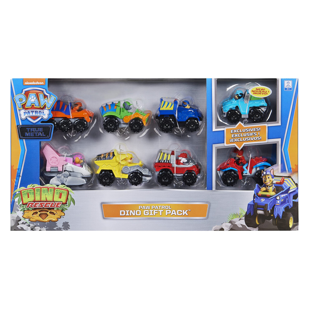 PAW Patrol  True Metal Dino Rescue Gift Pack of 8 Collectible Die-Cast