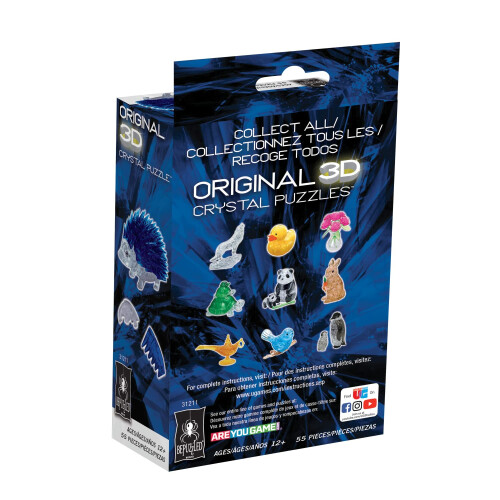 Puzzle 3D Crystal Hedgehog Blue 1