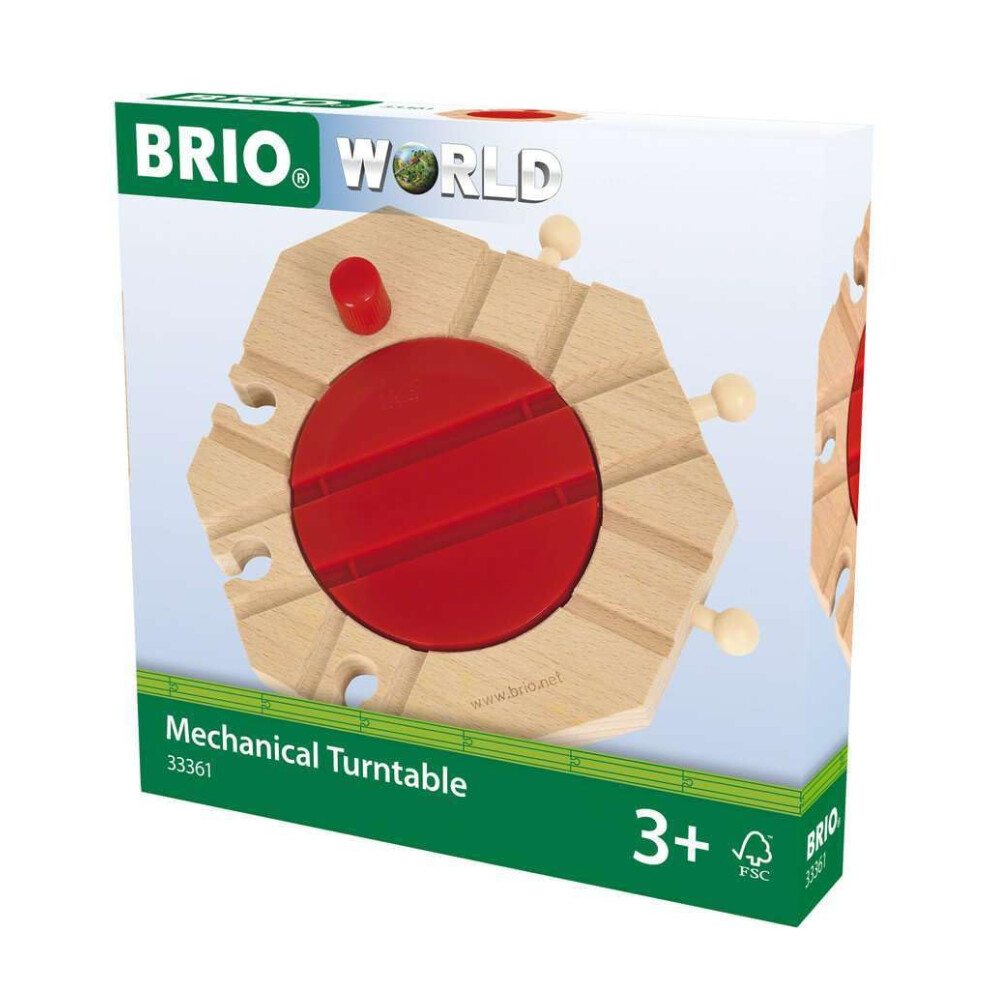 BRIO World - 33361 Mechanical Turntable | Train Toy Accessory for Kids