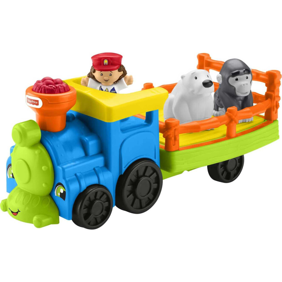 Fisher-Price Little People Toddler Toy Train Choo-Choo Zoo with Music