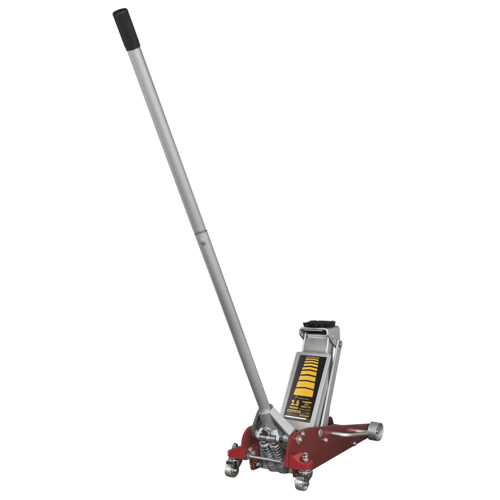 Sealey Aluminium/Steel Trolley Jack with Rocket Lift 2.5 Tonne RJAS2500