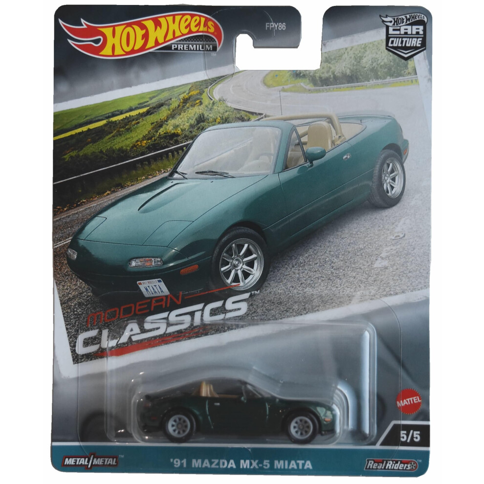 Hot Wheels '91 Mazda MX-5 Miata  Modern Classics 5/5 [Green]