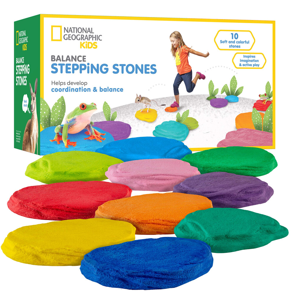 NATIONAL GEOGRAPHIC Stepping Stones for Kids - 10 Soft Durable  Encour