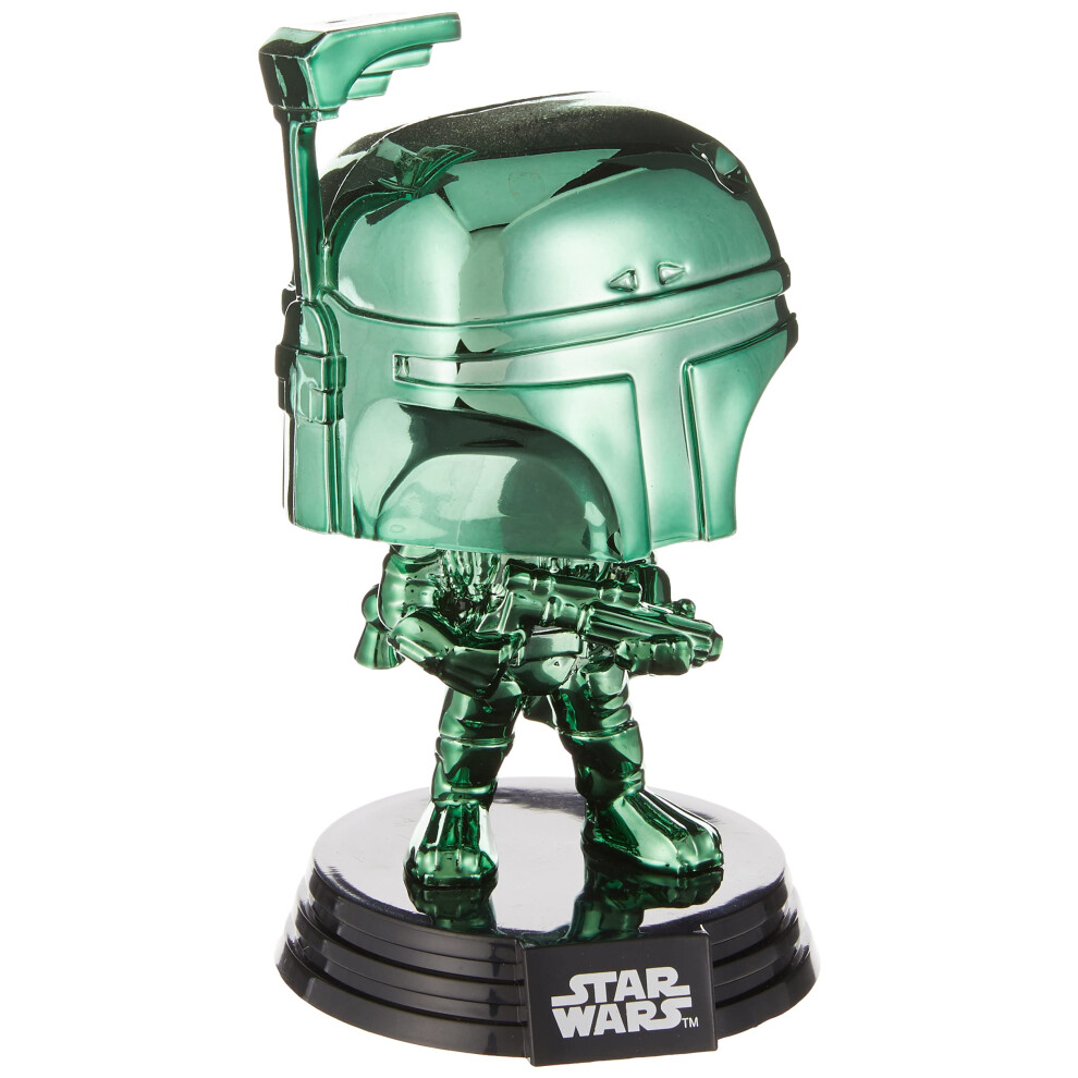 Funko 41901 Pop Disney: Star Wars - Boba Fett (Green Chrome) Summer Co