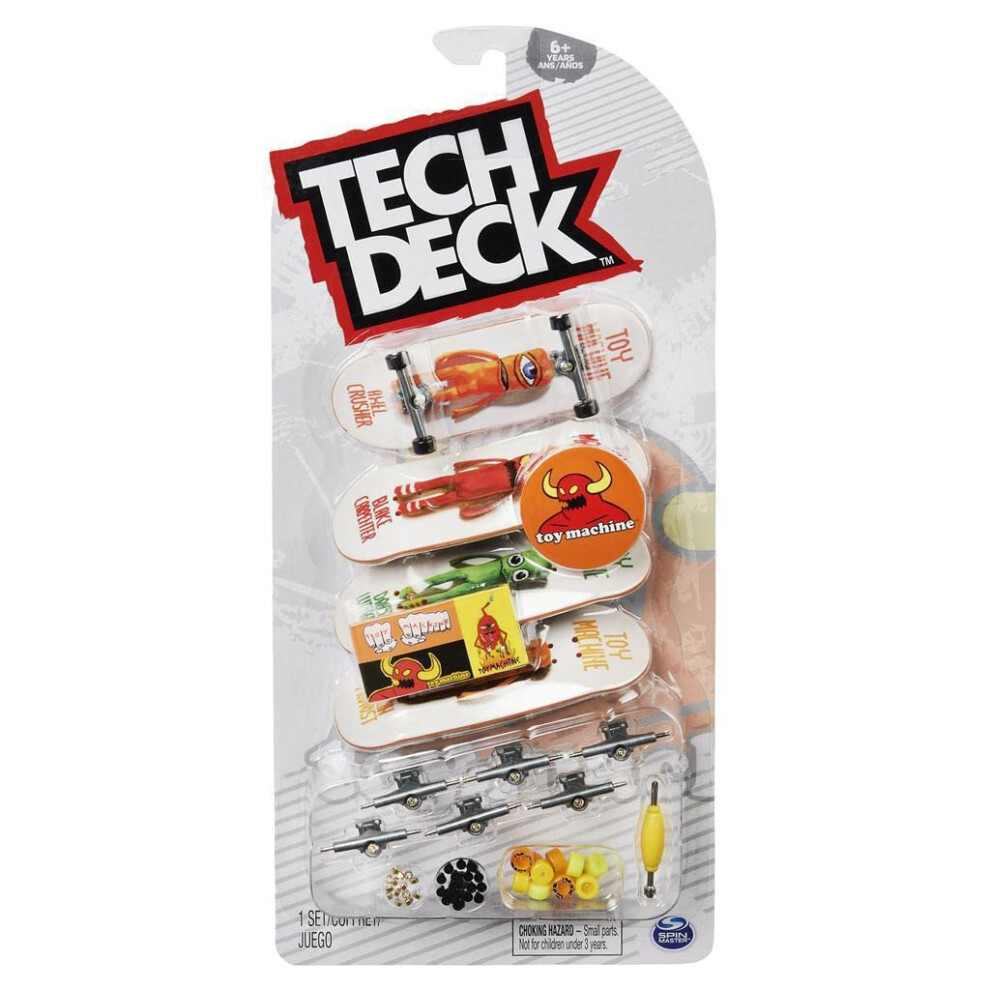 TECH Deck Toy Machine Ultra DLX 4-Pack FINGERBOARDS for Unisex Adult