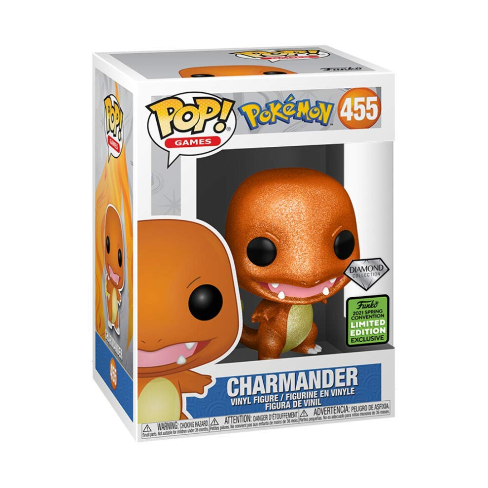 Pop! Pokemon 455- Charmander Diamond Glitter Vinyl Figure (2021 Spring