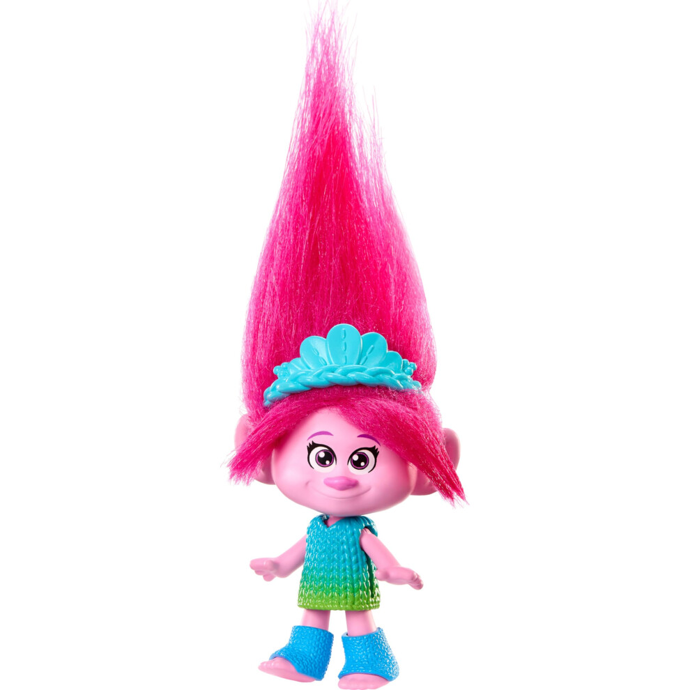 Mattel DreamWorks Trolls Band Together Queen Poppy Small Doll with Rem