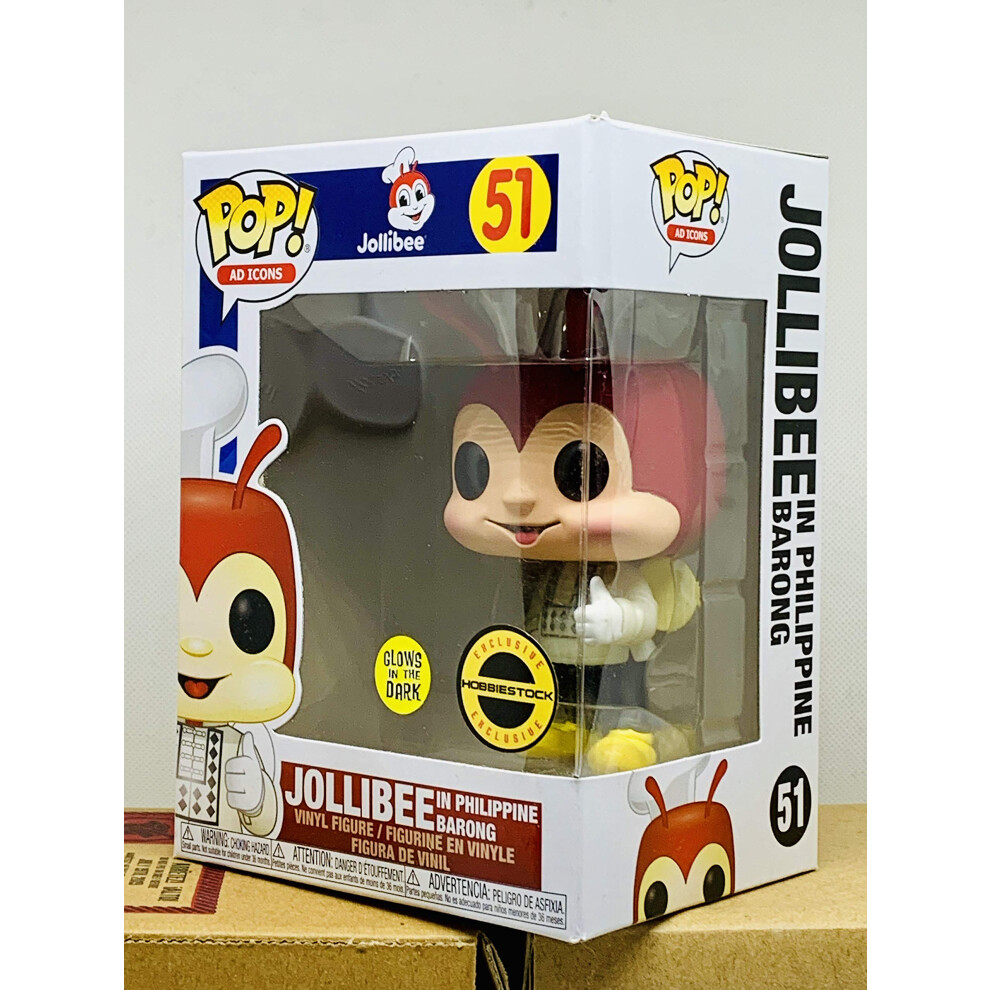 POP! Ad Icons Jollibee in Barong Glow in The Dark Vinyl Figure #51 (Su