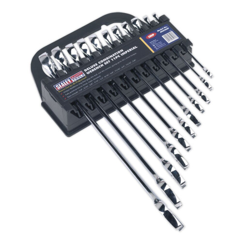 Sealey Sealey Premier Imperial Combination Spanner Set 11pc AK630AF 2