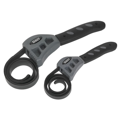 Sealey Sealey Strap Wrench Set 2pc AK6408