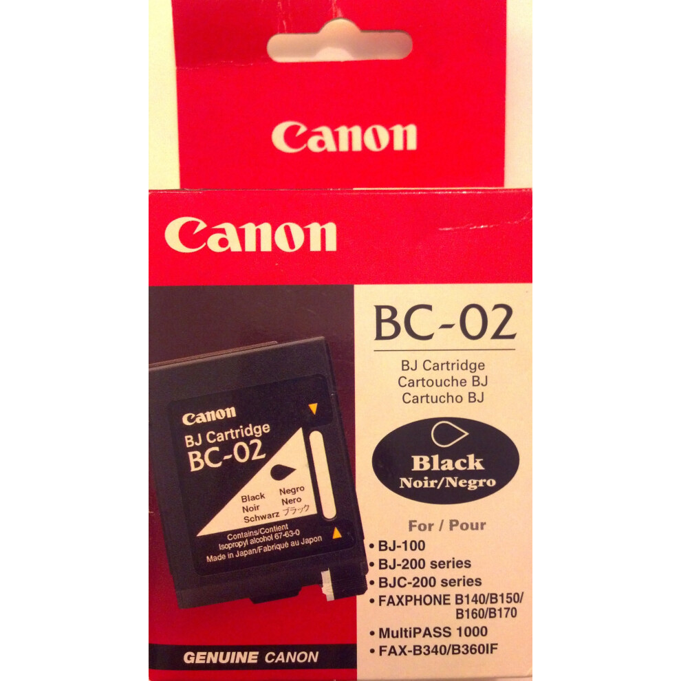 Canon BC-02 Inkjet Cartridge Black